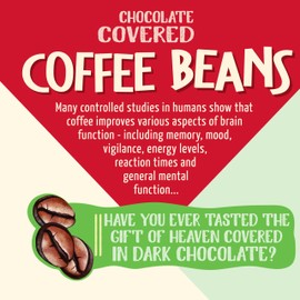KINGDUQUE, Chocolate Covered Expresso Beans, (SIX PACK) , 6 Units of 75g (2.65 oz), Made with Premiun Chocolate, Hightland Coffee Beans, Indulgent Snack, Not Cloying, We do not use wax or laquer for polishing. BETTER TASTE
