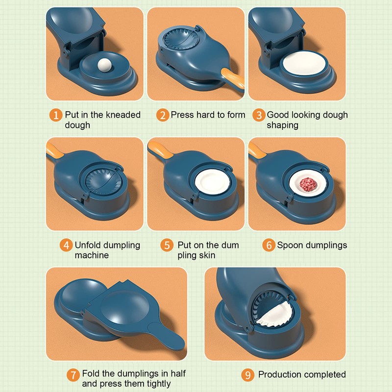 2 in 1 Dumpling Maker Press, Dumpling Maker Machine, Mini