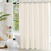 YISURE Beige Cotton Shower Curtain 72x84 Inch, Natural Extra Long