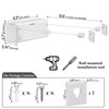 Danpoo Retractable Clothesline, 2x13.8ft Stainless Steel Clothes Line for Indoors/Outdoors,