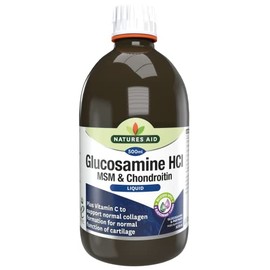 Natures Aid Glucosamine MSM & Chondroitin with Vitamin C Liquid 500ml