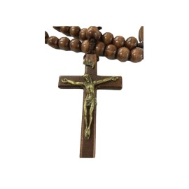 Giant Wood Rosary for Wall Decoration / Catholic Guadalupe Gift / Baptism 30”