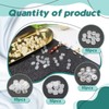 TOAOB 40pcs Flat Silicone Earring Back Pads 4 Sizes Heavy