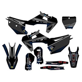 2019-2022 FX Surge Black Senge Graphics Complete Kit Compatible with Husqvarna