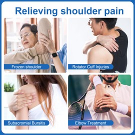 FANWER Shoulder Wand - Rotator Cuff Exercise Equipment for Physical Therapy and Rehabilitation - Portable Shoulder Stretcher Stick with Hook, 33.5", Sturdy and Black - Exercise Wand for Shoulders.