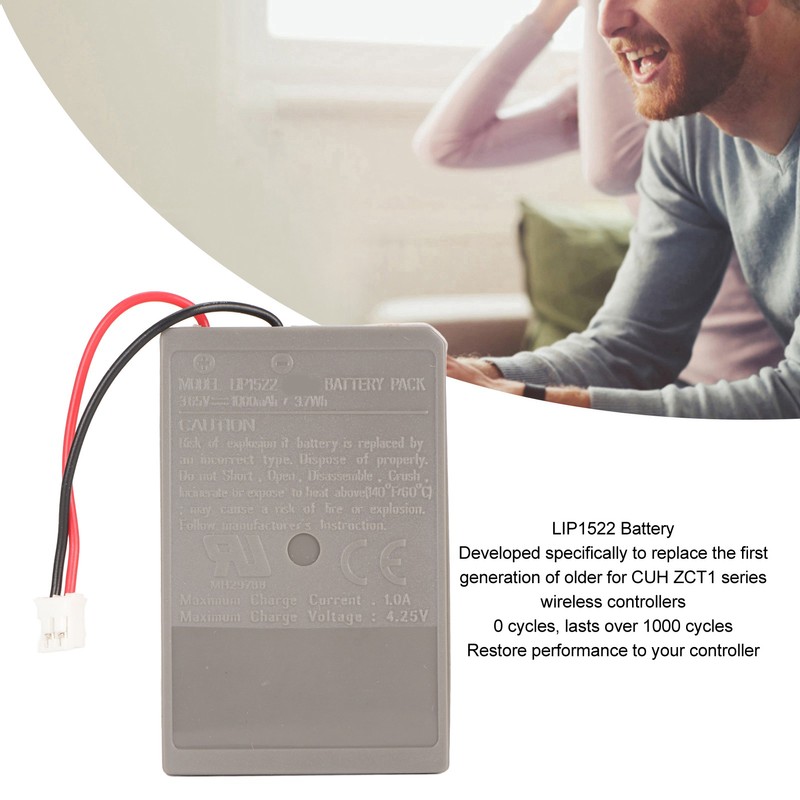 LIP1522 Li Ion Battery Pack 3.65V 1000mAh Rechargeable Bluetooth Wireless