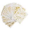 HappyHome Nail Stickers, Just Stick, Gold, Flower, Lace, Botanical, Random,