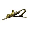 Generic GOLD AIRPLANE 747 Tie Bar Pilot Tie Clip Airlines