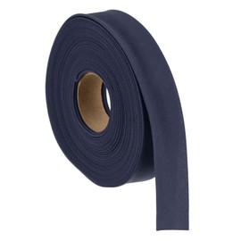 Unifizz 1 Inch Double Fold Bias Binding Tape Polyester Cotton Wide Bias Tape for Sewing, Hemming, Quilting and Craft Edging (10 Yards, Navy Blue)