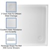 RecPro RV White Shower Pan | Camper Shower Pan (Corner