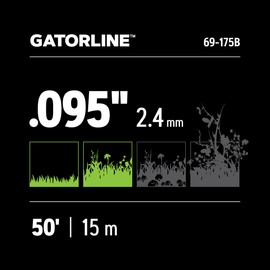 Oregon Gatorline Round Weed Wacker/String Trimmer Line, .095 in. by 50 FT