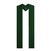 IvyRobes Unisex Adults Overlay Clergy Stole Plain Solid Emerald Church