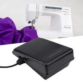Hilitand 220V Foot Switch Pedal Home Sewing Machine Electronic Foot Control Cable with Power Cord for Singer 974 Sewing Machine (EU Plug)