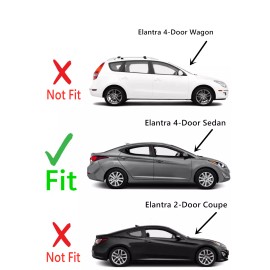 NAGD Fits 2011-2016 Hyundai Elantra Sedan Passenger Side Right Rear Door Window Glass