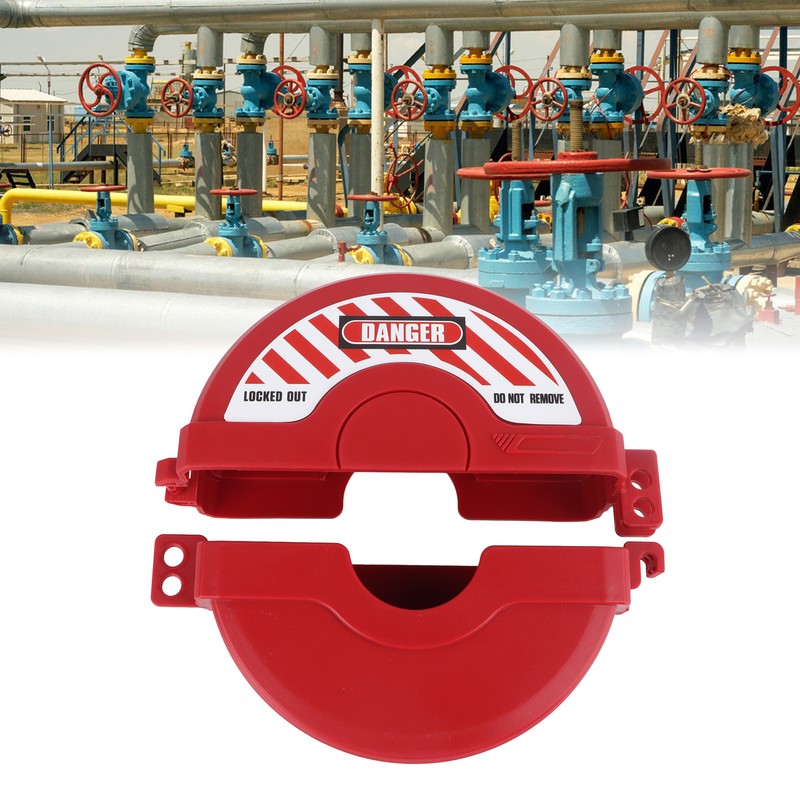 2Pcs Standard Gate Valve Lock Handwheel Fixed Engineering Plastics Lock