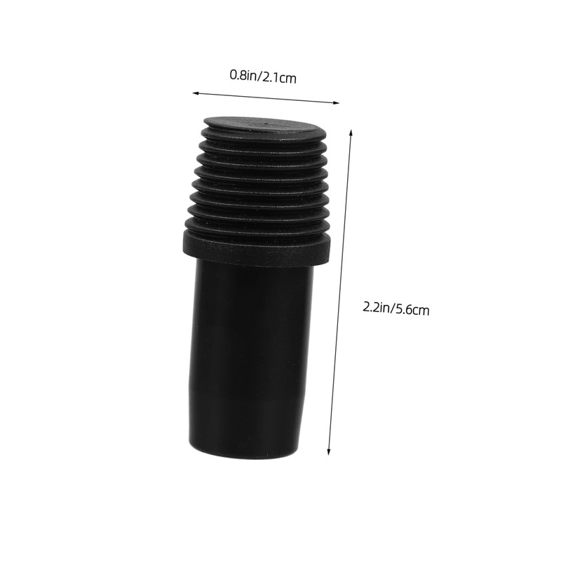 PRETYZOOM 2 Pieces Connector Threaded Handle Ends Pole Adapter for