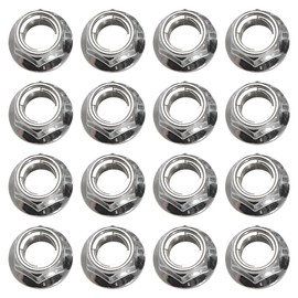 Tusk Flange Locking Lug Nut Kit 10mm x 1.25mm Thread Pitch (16-Pack) Chrome Compatible with Maverick RZR 800