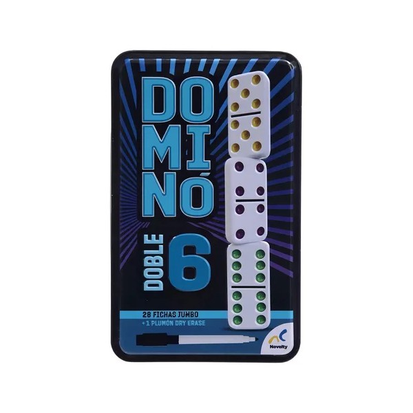 Juego De Mesa Novelty Domino Doble 6 Con 28 Fichas