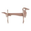Dachshund Dog Shaped Wine Rack Wooden Wine Bottle Display Stand