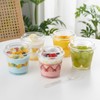 50 Pack 6 oz Plastic Dessert Cups with Lids and