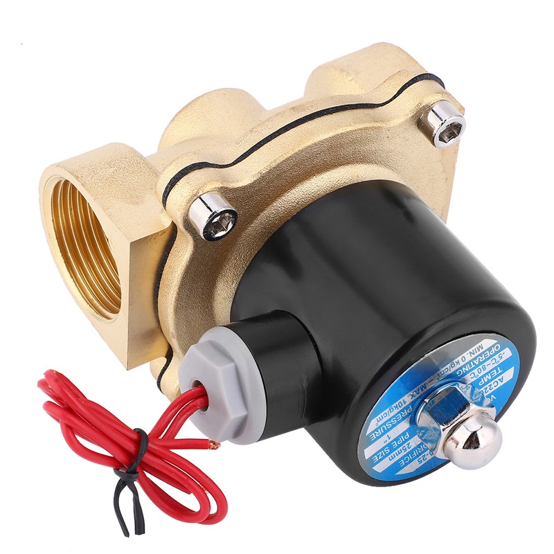 Normally Closed Solenoid Valve Brass for Air Water Oil 1in