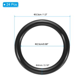 PATIKIL Pack of 24 Dream Catcher Rings, Plastic Rings for Crafts, Macrame Wreath, Flowers, Round Ring for Home, DIY, Craft, Wedding, Wall Decorations, Black