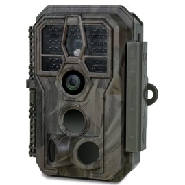 GardePro E5S Wildlife Camera 32MP 1296P H.264 Video, Wildlife Camera with Motion Sensor, Night Vision up to 30 m, No-Glow 940nm IR LEDs, 0.1s Fast Trigger, IP66 Waterproof