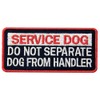 Service Dog Do Not Separate Dog from Handler Vests/Harnesses Patch