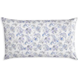 Unbranded Soft Blue Cotton Pillowcase Set of 2, Floral Printed Queen Size Pillow 10