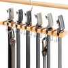 Wooden Belt Hanger for Closet 2-in-1 Wall Mount Belt Organizer