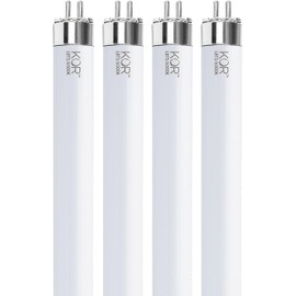 KOR (Pack of 4) LED Direct Replacement F8T5/DL - T5 6500K Daylight - 5 Watt - 12" - 500 Lumens - Super Long Life Light Bulbs K22096