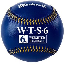Markwort Synthetic Cover Weighted Baseball, Navy, 6 oz