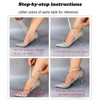 Removable suede shoe straps for women, high heels, anti-loose, stretchy,