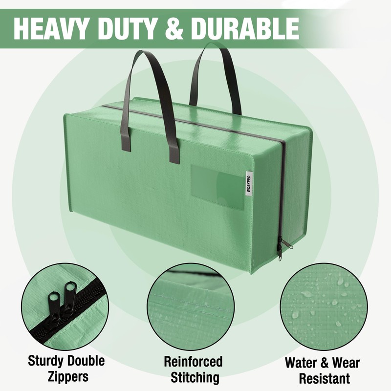 WORKPRO 6 Pack Extra Large Moving Bags with Zippers &
