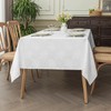 Romanstile Jacquard Rectangle Tablecloth, Waterproof Elegant Damask Rose Pattern Table