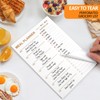 Weekly Meal Planner - 2 Pack Undated Tear-off Sheets, Magnetic