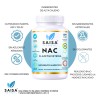 Nac Acetilcisteína 600 120 Cáps Saisa Herbal Suplemento Natural Antioxidante