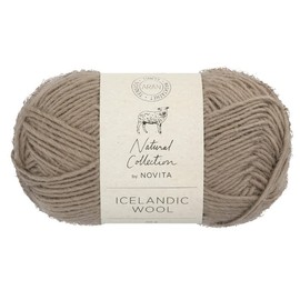 theofeel Novita Icelandic Wool Aran, 100% Wool for Knitting and Crocheting Iceland Sweaters, Norwegian Pattern (058 - Black Grouse)