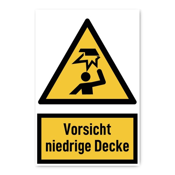 Sticker: 300 x 200 mm, Pack of 1 – Caution