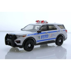 Greenlight 2020 Ford Explorer NYPD New York City Police Car 1:64 Scale Diecast Model