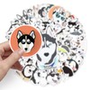 Husky Animal Sticker Set 50 Pieces Cute Decoration for Car