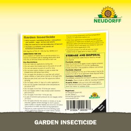 Neudorff Garden Insecticide Spray for Roses and Flowers, Kills Fruit Flies, Fungus Gnats, and 100+ Listed Insects on Contact for Organic Gardening, Contact Insecticide, Ovicide Spray (32 oz)