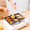 Divided Grill Maifan Stone Coating Aluminum Uniform Heating Anti Stick