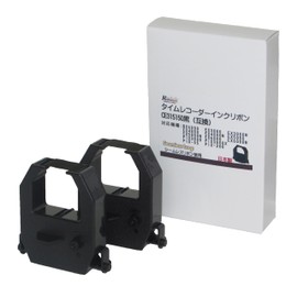 Amano | AMANO CE315150 Ink Ribbon Set for Time Clock (Black, Solid Color), Set of 2