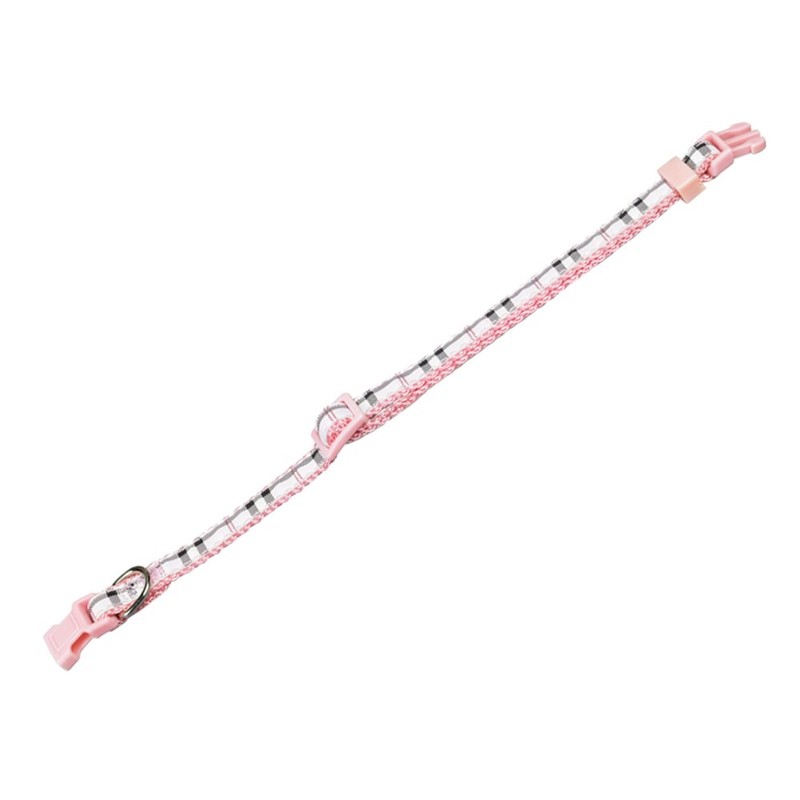 Nobby Collar Tartan, 20-35 cm/ 10 mm, Pink