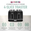 Haden Starbeck 4 Slice Wide Slot Stainless Steel Toaster with