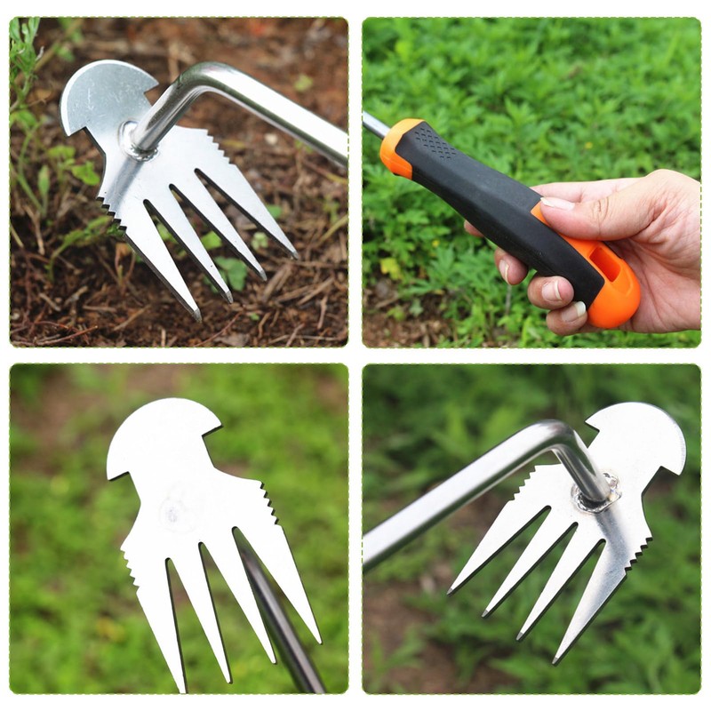 Weeding Tool, Root Removal Tool, Multi-functional Weeding Boe, One-Handed, Long