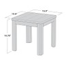 Keter Outdoor Chaise Side Table - White