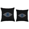 Evil Eye Symbol Throw Pillow