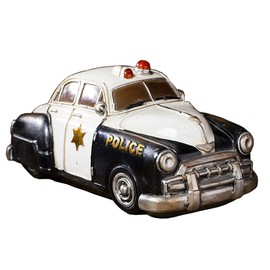 Colias Wing Home Decor Retro Police Car Coin Bank Money Saving Bank Piggy Bank